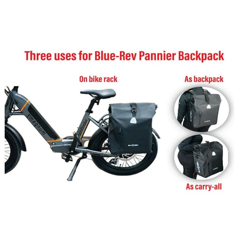 Bluerev Metro 25L Pannier and Backpack bag